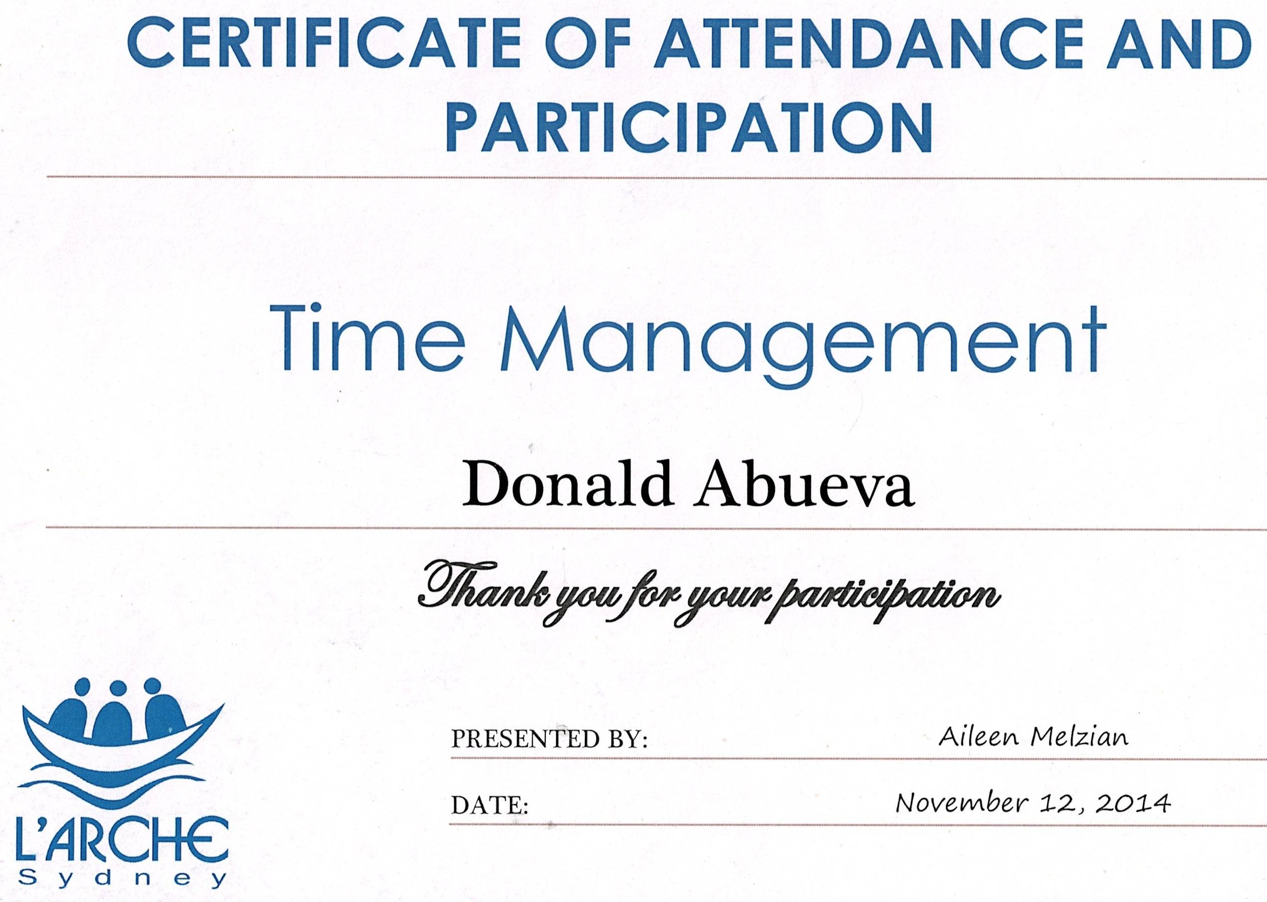 C3   TIME MANAGEMENT
