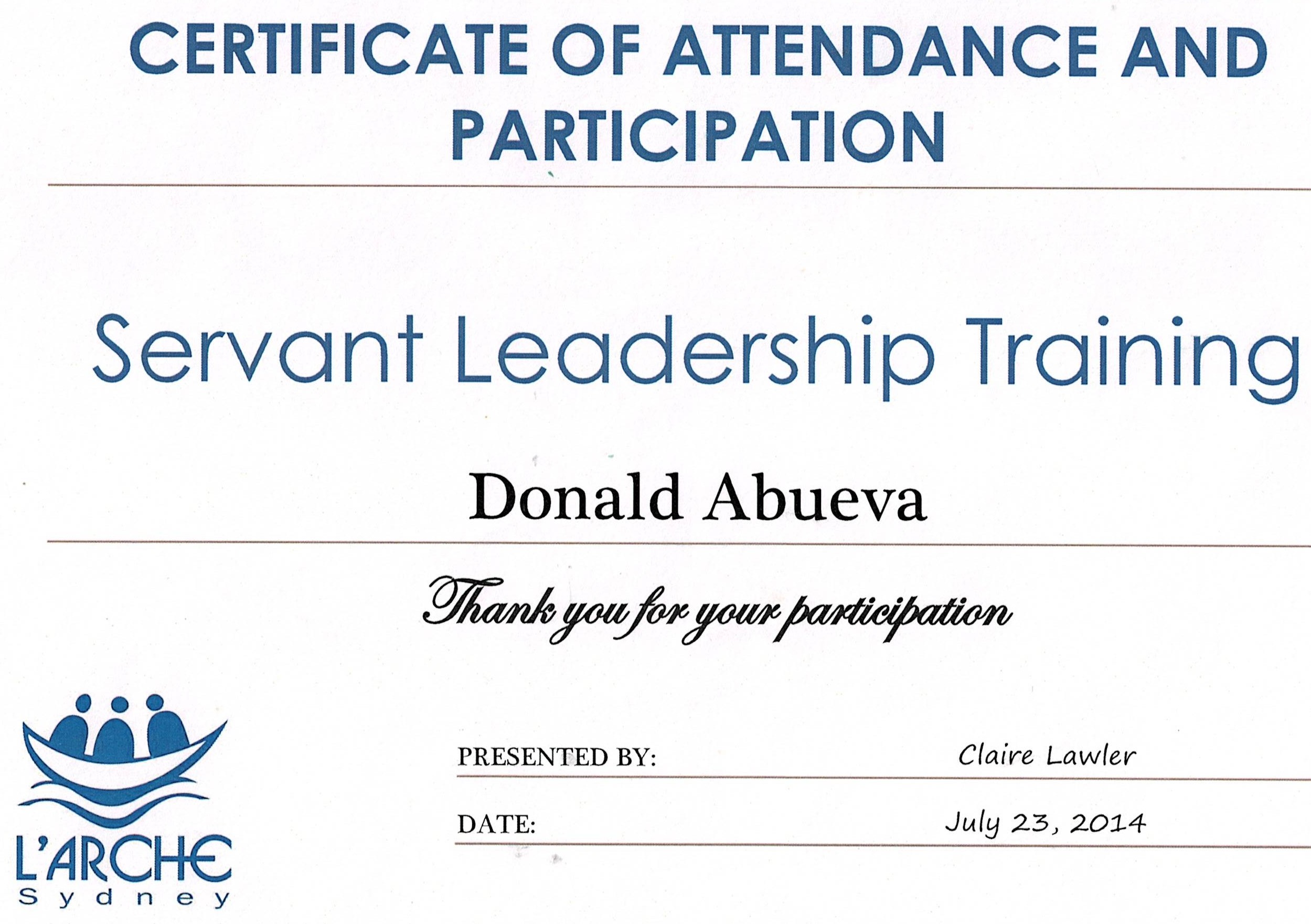 C4   SERVANT LEADERSHIP