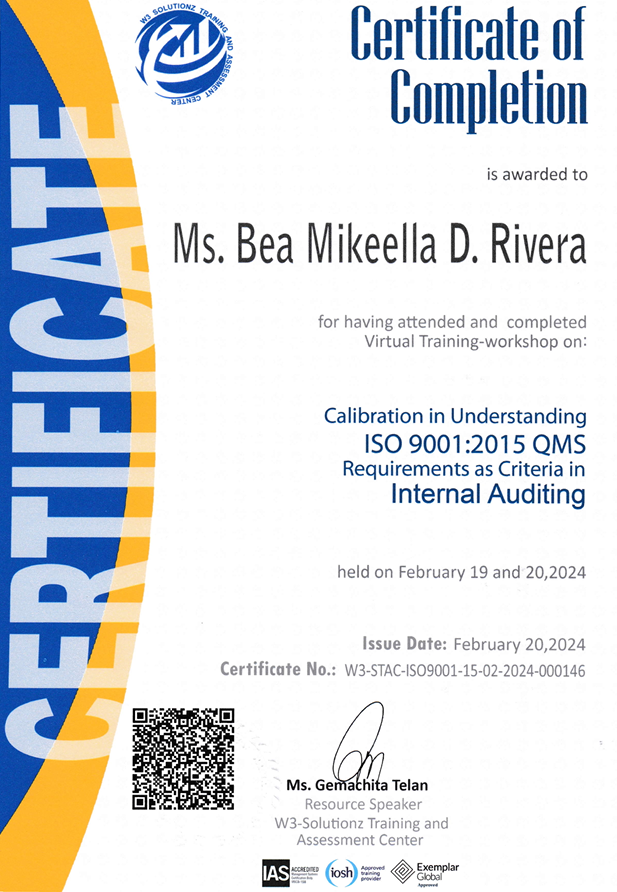 Criteria in Internal Auditing
