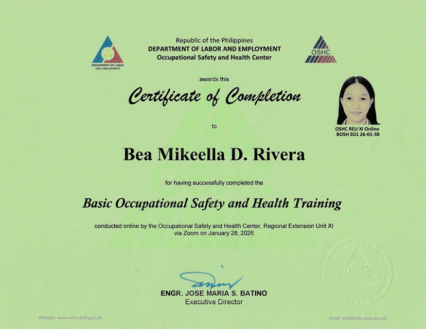 Basic Occupational Safety and Health