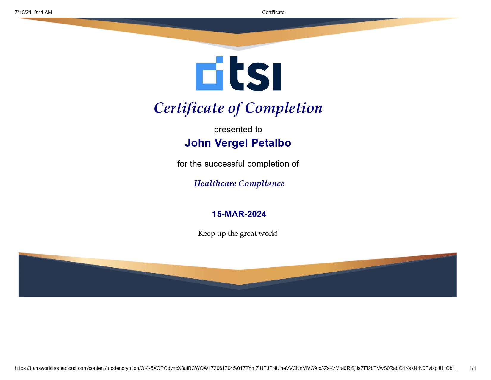 Healthcare Compliance
