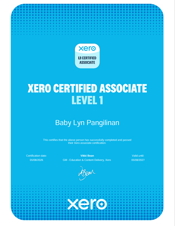 Xero Certified Associate