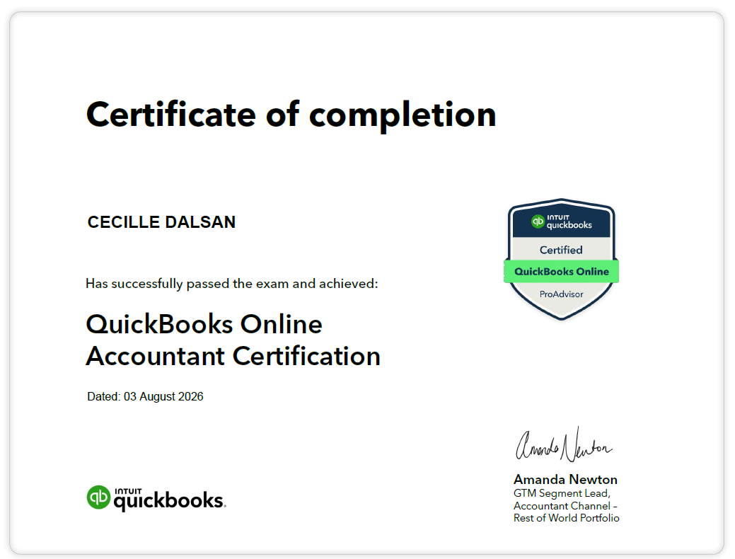 QuickBooks Online Accountant Certification
