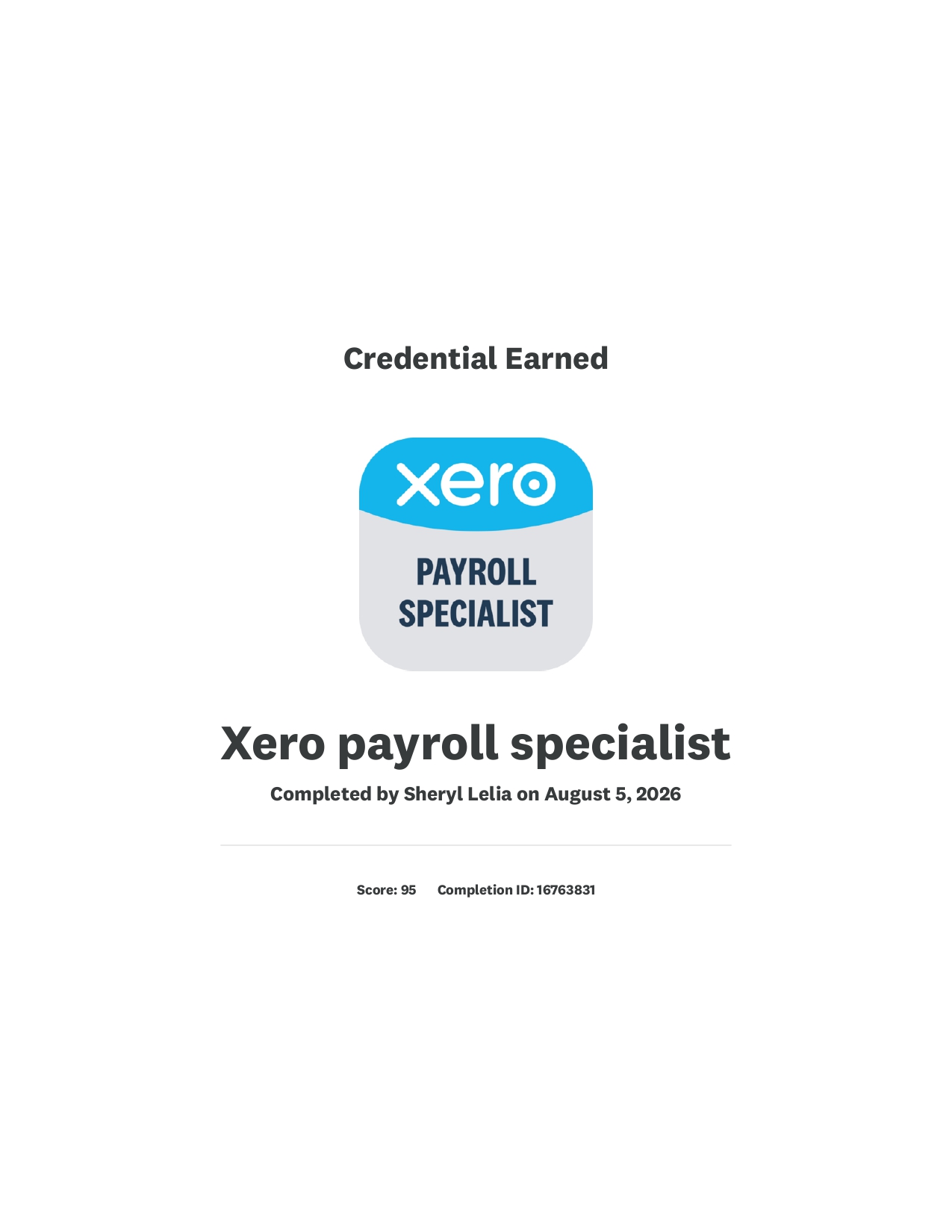 Xero Payroll Specialist