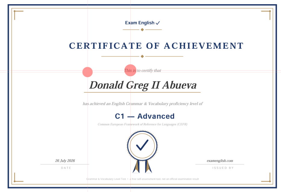 C1 ADVANCED ENGLISH GRAMMAR AND VOCABULARY
