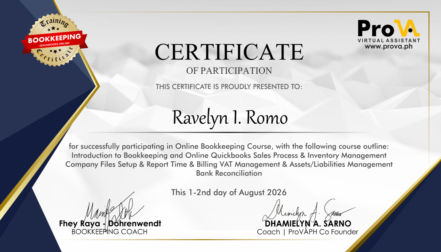 Bookkeping & Quickbooks Training 2026