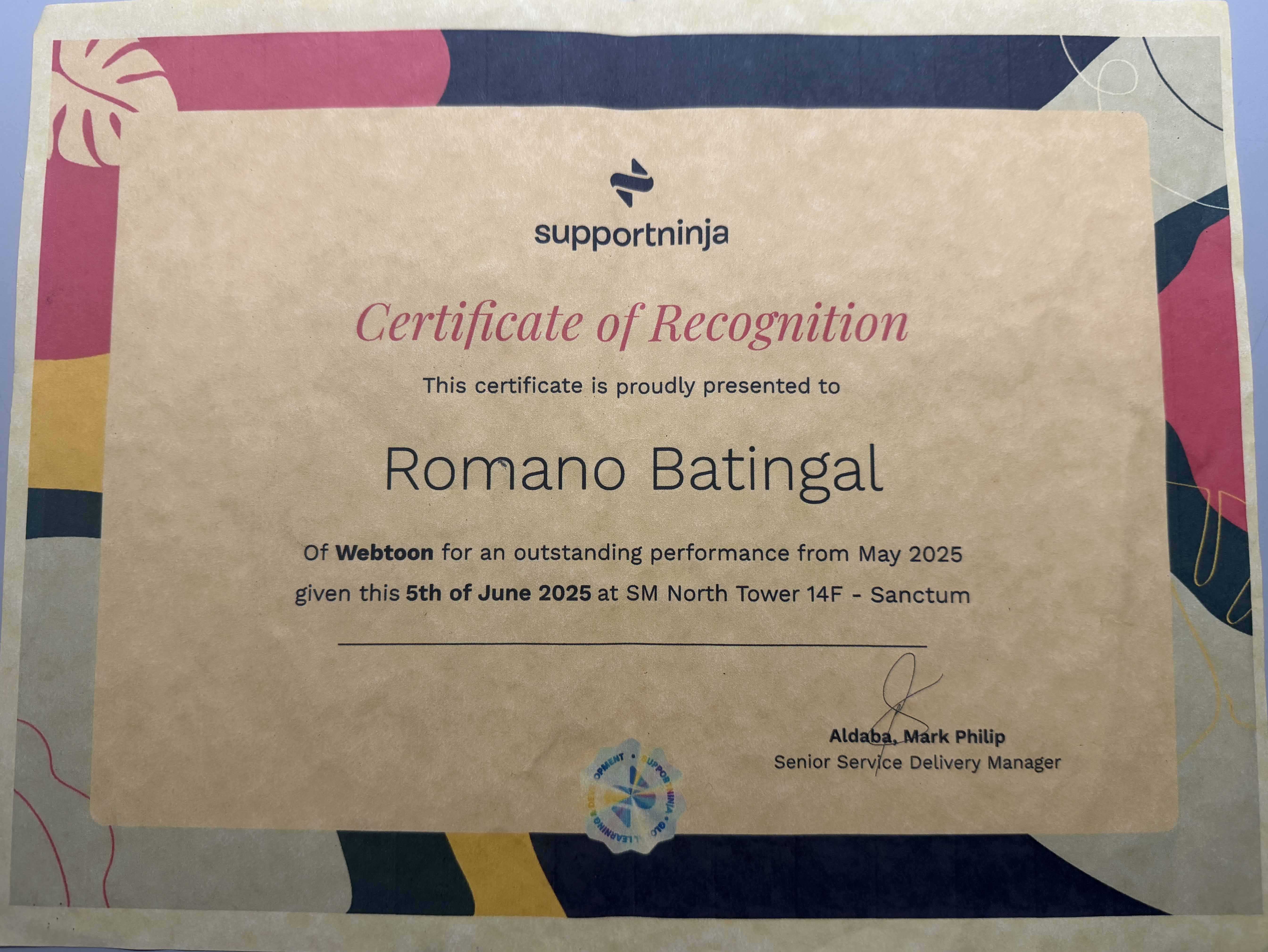 Outstanding Performance in May 2025