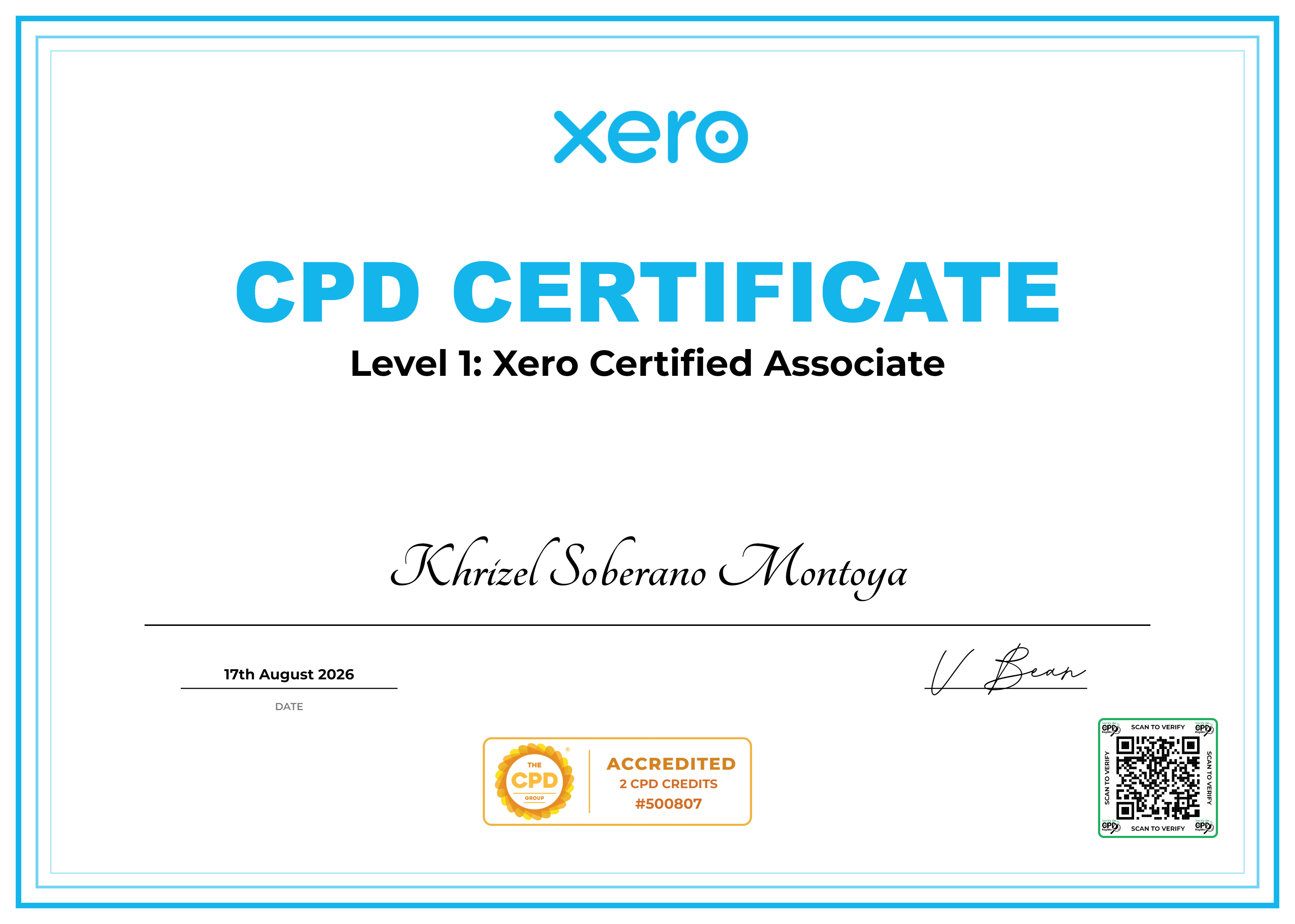 CPD XERO ASSOCIATE