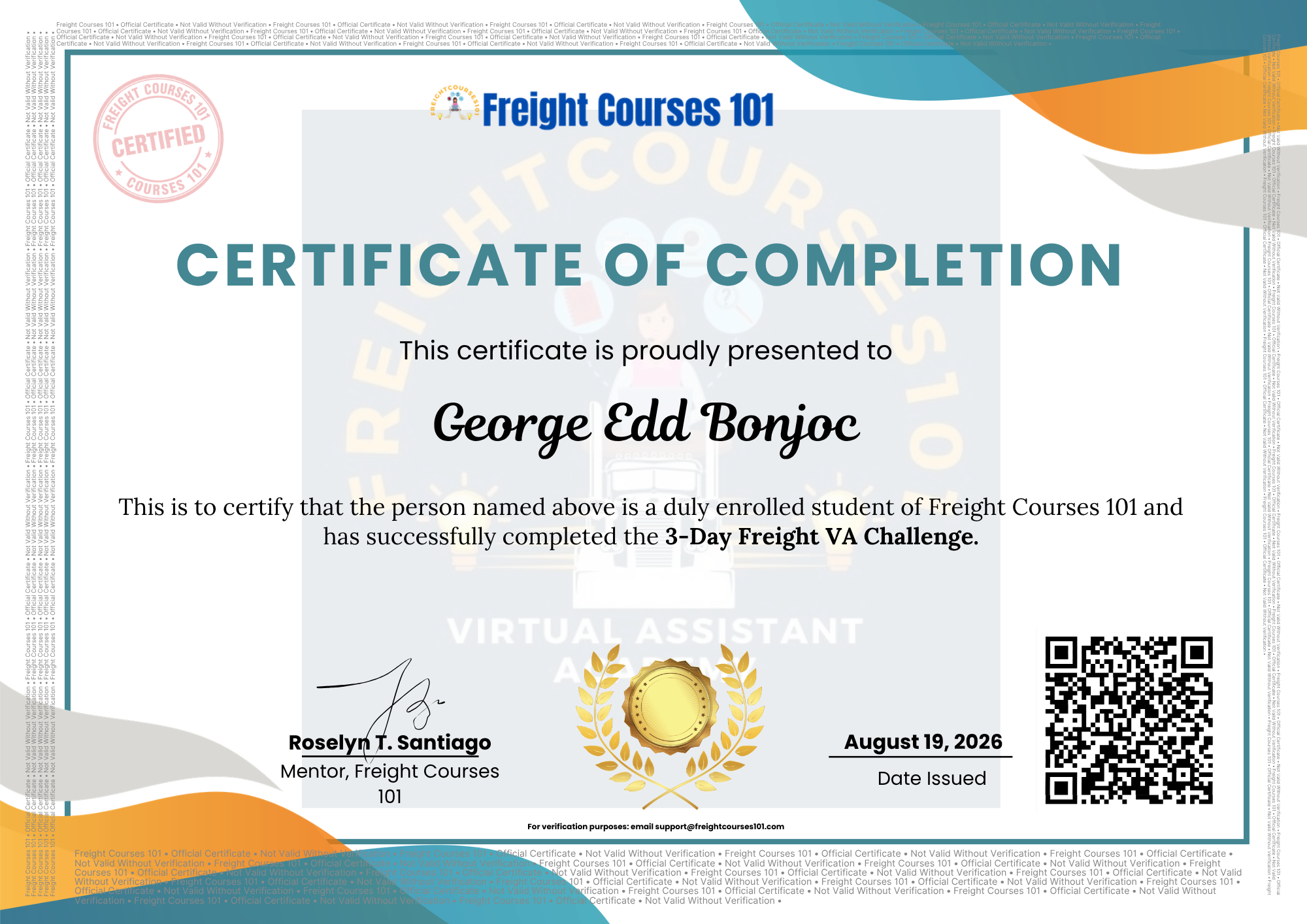 Freight Virtual Courses 101