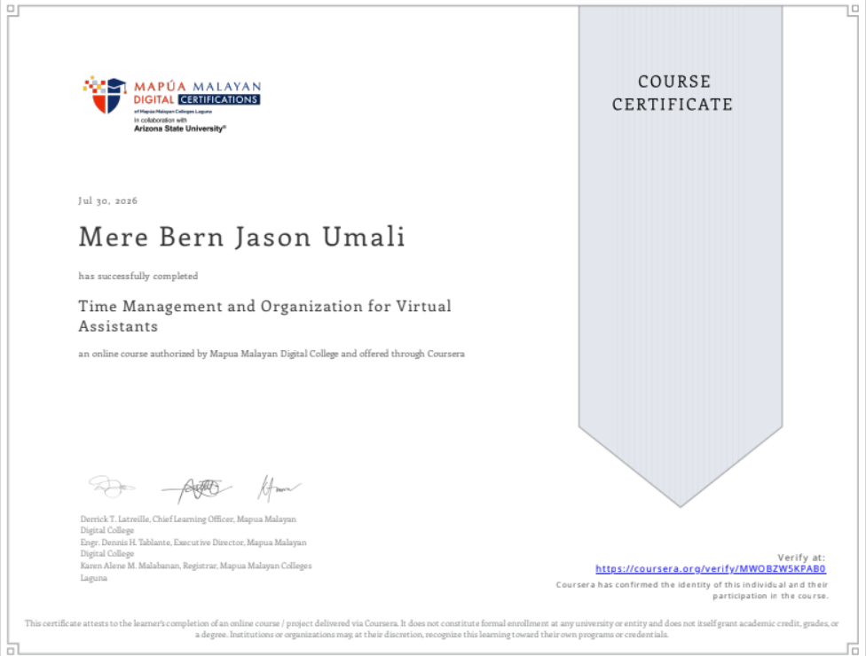 Time Management and Organization for Virtual Assistants