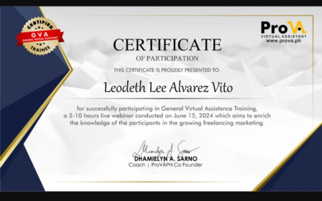 General Virtual Assistant Training