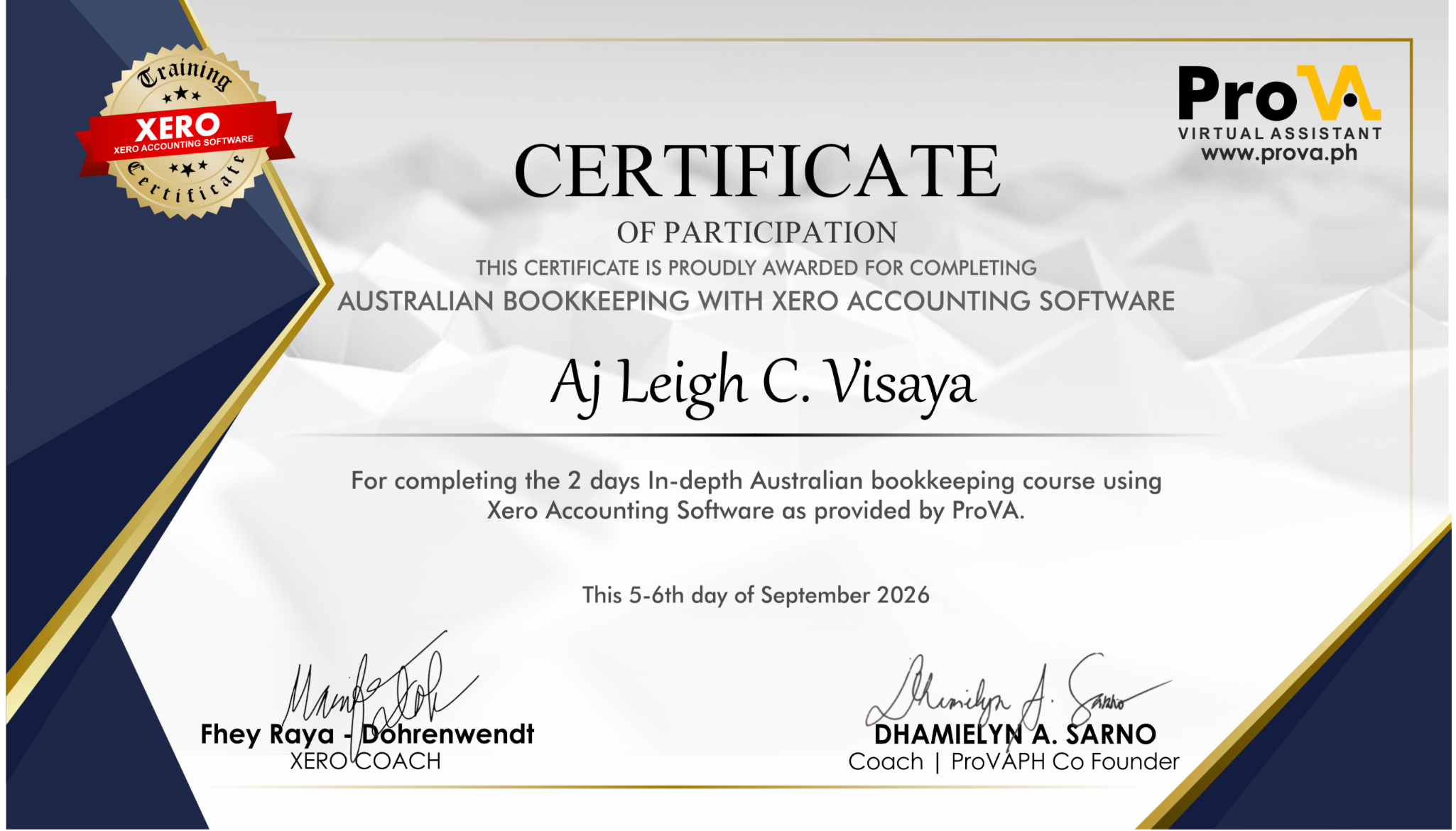 Bookkeeping Certified - Xero Accounting Software