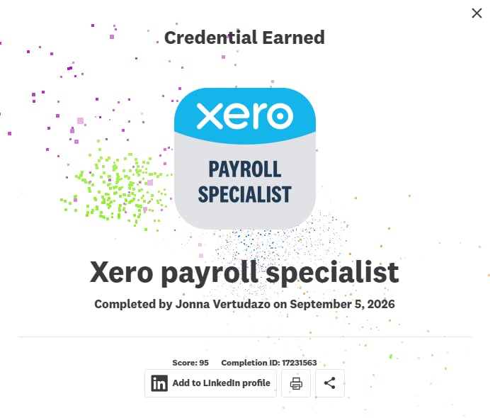 Xero Payroll Specialist