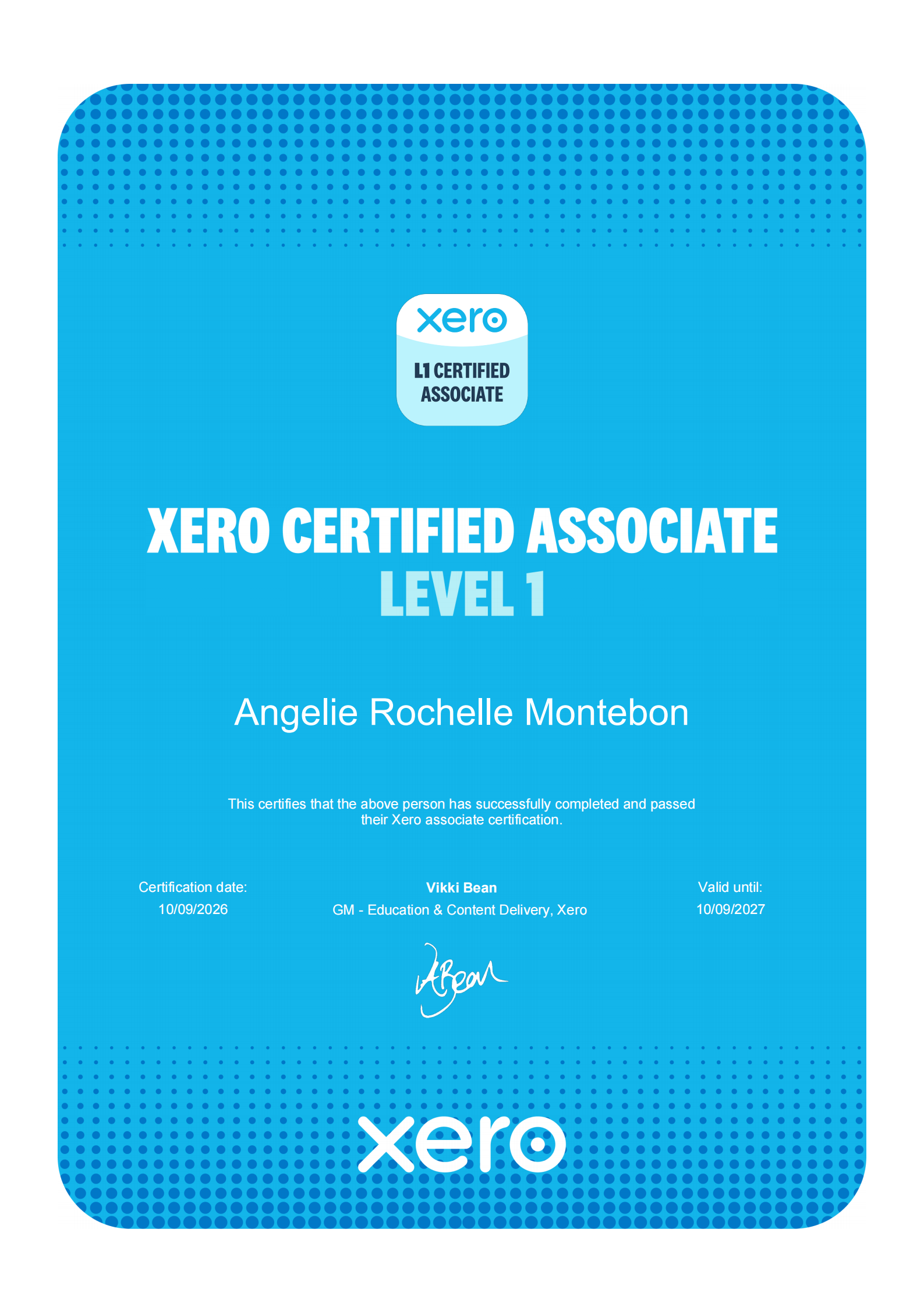 L1 Xero Certified Associate