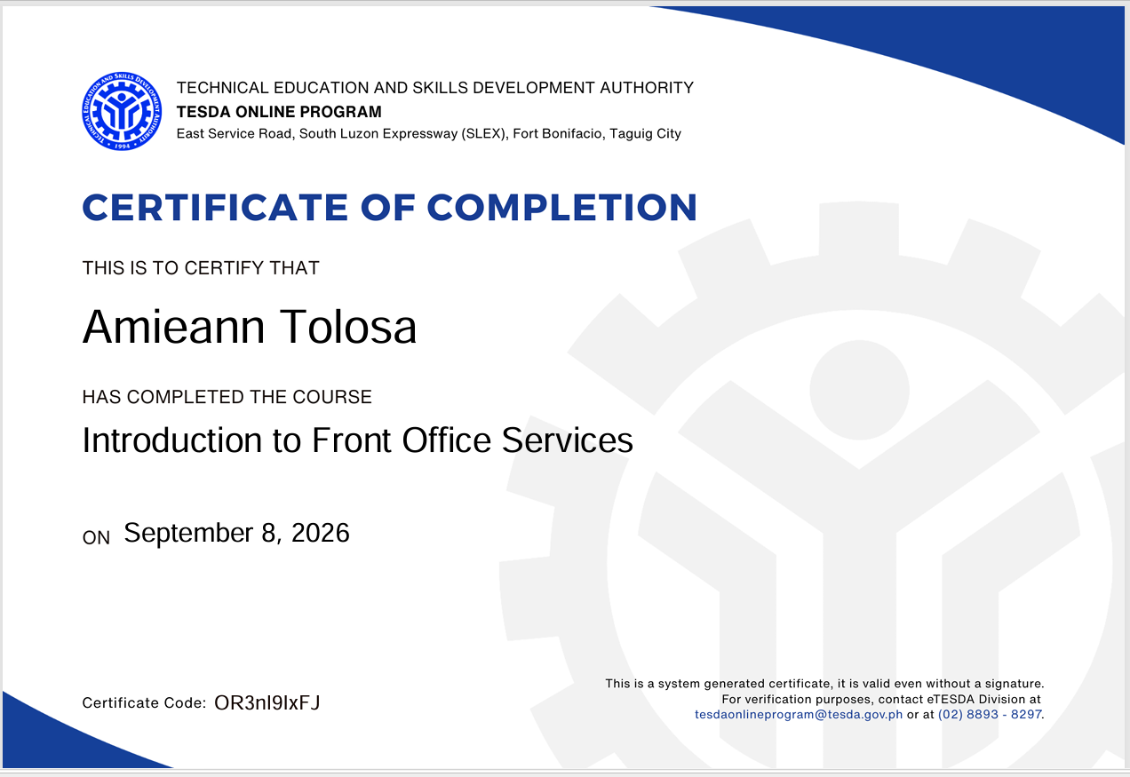 Front Office Services