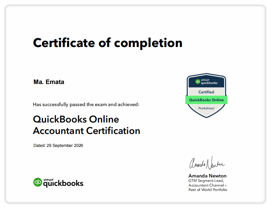 Quickbooks Online Accountant Certification