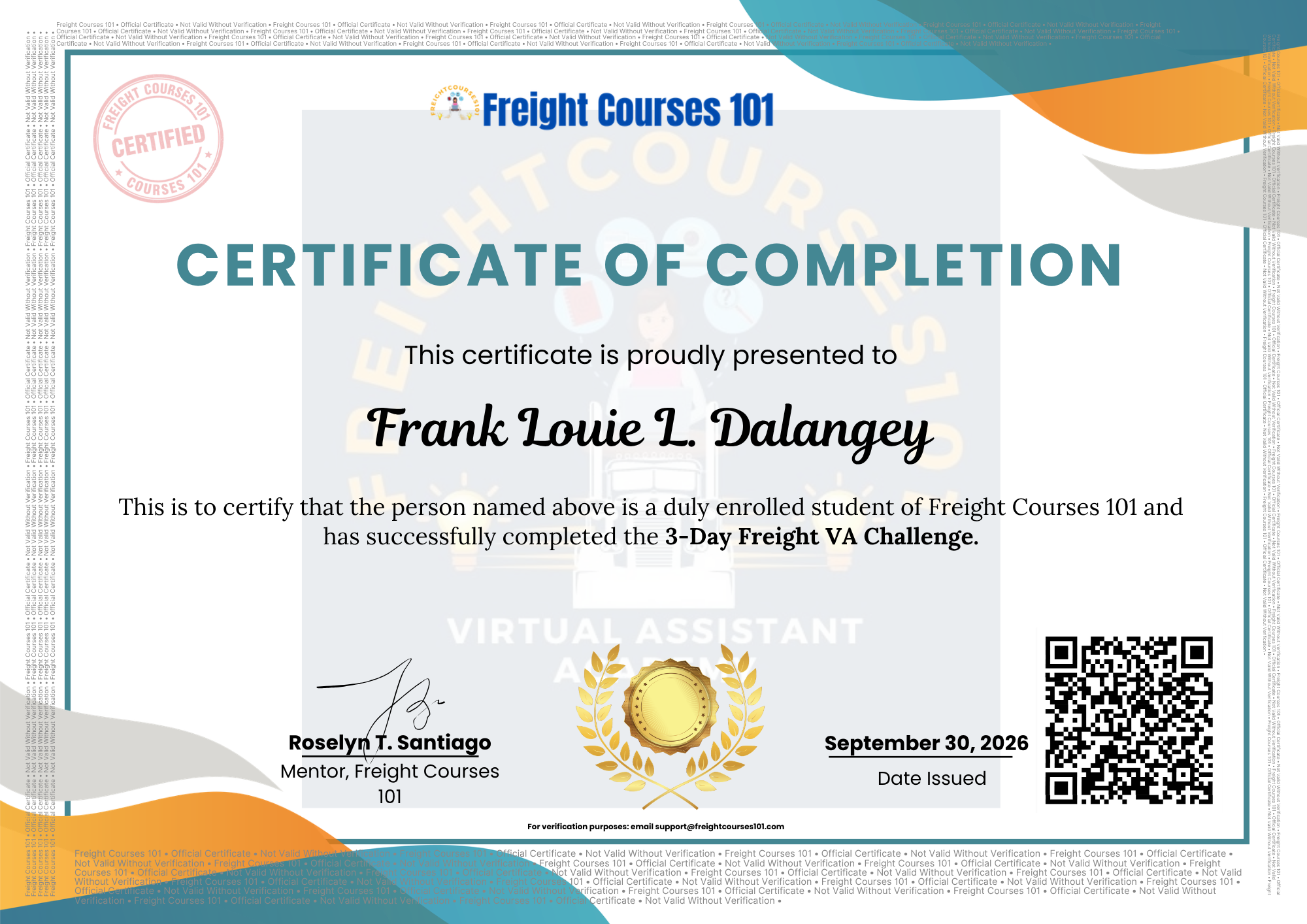 Freight VA Training