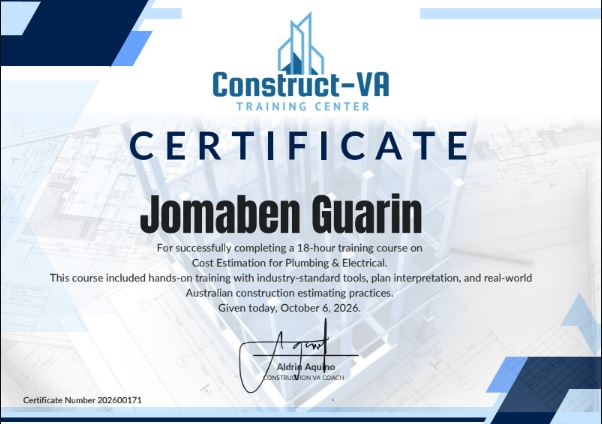 Contruction-VA (Plumbing & Electrical)