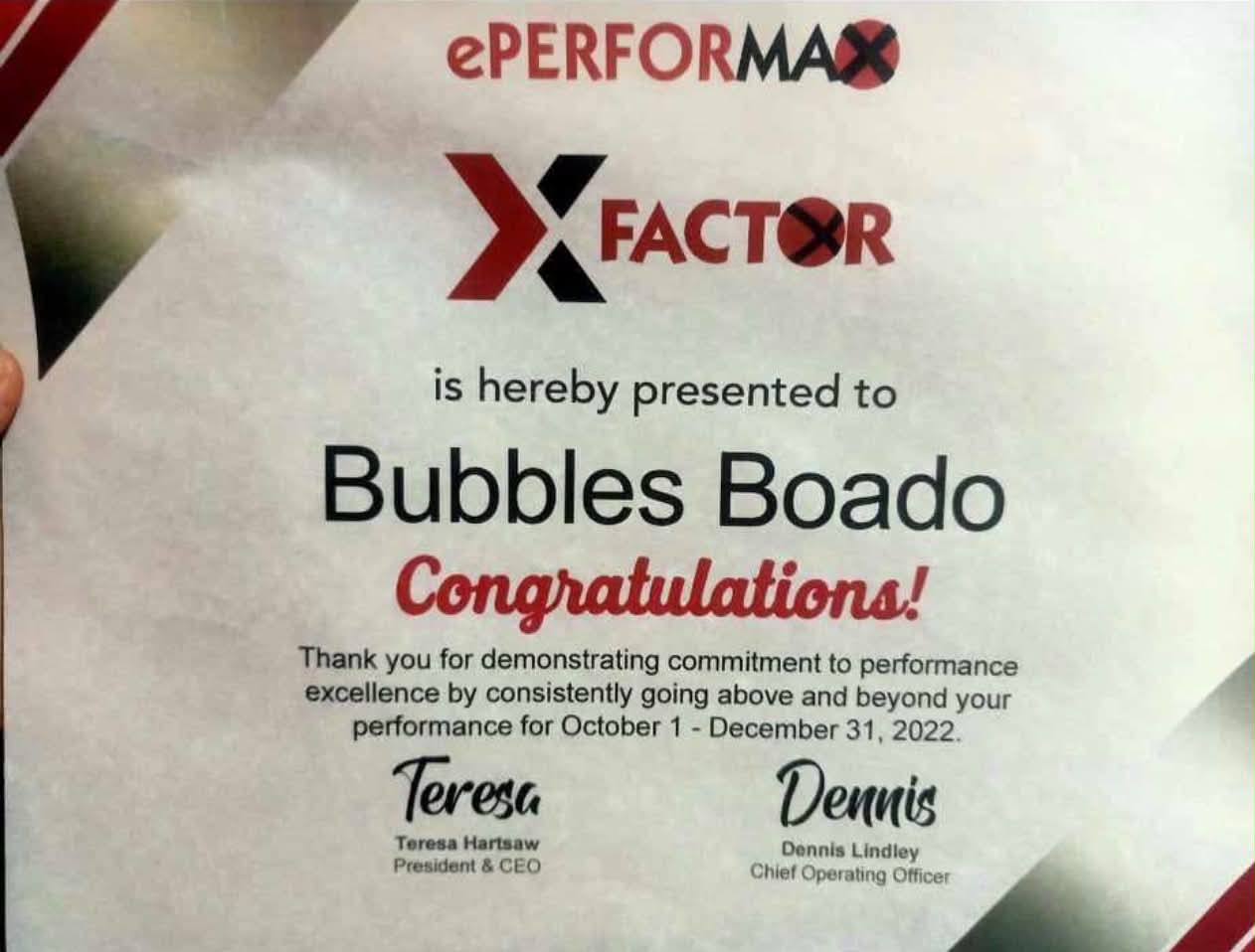 Eperformax recognition