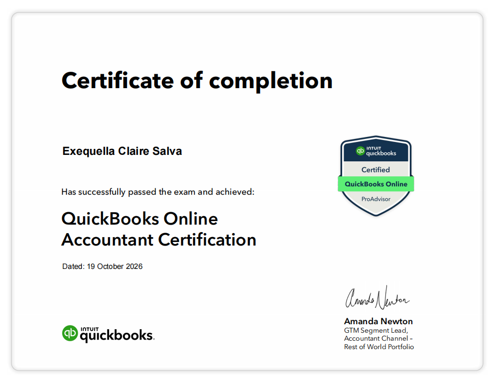 QuickBooks Online Accountant Certification
